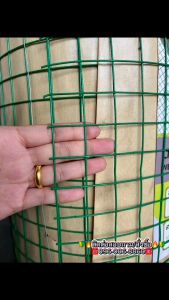 ช่องตา 1นิ้ว สูง1.2m 0.9m ช่องตาข่าย สีเขียว ตาข่ายทำกรงสัตว์เลี้ยง ล้วมรั้ว ล้อมต้นไม้, ยกม้วน30เมตร