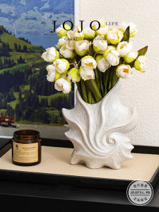 JOJOS L. PD.moon French Art Ceramic Vase Nordic Style Small Decoration Bottle Home Decorations for Living Room Dining Table