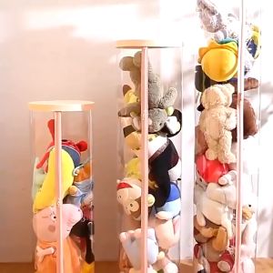 เคลื่อนที่มีซิป 150cm ถังเก็บตุ๊กตา พร้อมไฟตกแต่ง สำหรับเล่นเด็ก และเล่นตุ๊กตา อย่างรวดเร็ว