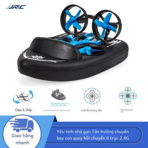 Máy Bay Không Người Lái Mini JJRC H36F 6 Trục Chế Độ Không Đầu Trực Thăng 3 Trong 1 Dành Cho Trẻ Em - Điều Khiển Từ Xa Trên Mặt Nước Trên Cạn Và Trên Không Tích Hợp Camera Quay Video HD 720p