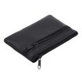 Men Women Card Coin Key Soft Holder Zip Leather Wallet Pouch Bag Purse Gift New Fashion Black Mini Coin Holders. 