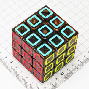 Qiyi Dimension 3x3 Transparent Cube Competition Grade Flexible Smooth Non-Fading Educational Toys for Children And Adults