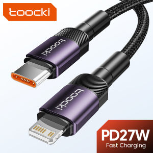 Toocki | Toocki PD 27W USB C To iP Cable For iPhone 14 13 12 11 Pro XS Type C To Lightning Cable Data Wire Fast Charging Phone Data Wire