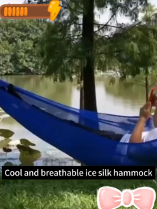 Duyan Travel Hammock with Storage Bag Duyan Ice silk Hammock Camping Hiking Outdoor Foldable Hammock For130KG