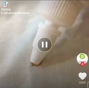 Chai tẩy sét Rusgo sử dụng tẩy vết sét trên vải vóc quần áo được sử dụng trong nghành may