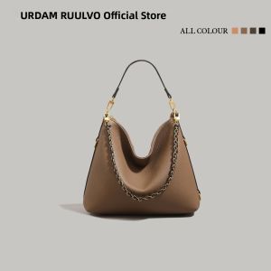URCDN RDALVO | Vintage Litchi Texture Shoulder Crossbody Bag for Work and Commuting