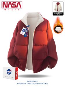 NASA WTAPS | Double-Sided Stand Collar Winter Loose Contrasting Casual Couples Down Jacket