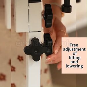 Adjustable Laptop Table Foldable Computer Desk Mobile Desk Rotating Writing Bedside table