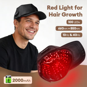Foreverlily | 100PCS Red Light Hair Growth Cap Near Infrared LED Hair Growth Helmet for Hair Regrowth Anti Hair Loss Relax Scalp Hair Care Hat
