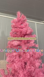 Pink Slim Christmas Tree 6FT 5FT 4FT Christmas Tree Slim 4FT/5FT/6FT Slim Xmas Tree