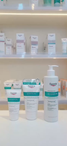 GEL RỬA MẶT EUCERIN CHO DA MỤN PROACNE SOLUTION 3X TREATMENT ++ GEL TO FOAM CLEANSER 400ML