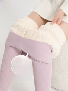 Miiow | Thickened Fleece High-waist Womens Leggings Woolen Trousers Inner Wear Cotton Pants Autumn Winter Thermal Northeast Special