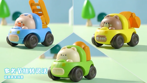 Xe Ô Tô Đồ Chơi Bộ 4 Xe Công Trình Mini Hình Thú Cho Bé Mới Nhất 2025