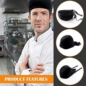 Chef Hat Hotel Restaurant Hat Work Catering Kitchen Apron Matching Hat Coffee Shop Chef Cap