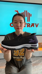 CMATRAV Sepatu Slip-On sneakers Wanita new collection.Sepatu Pendaki Outdoor Wanita untuk Aktivitas Jalan Kaki.Sepatu Kerja Kasual Wanita. Shoes Cewek Hitam Sport