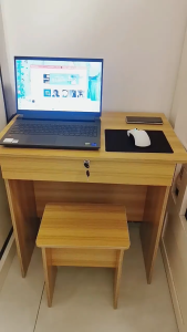 Desk with drawers Computer Desk Small Table With Lock Simple Bedroom Office Student Desk