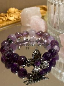 Original Design Lucky Charm Crystal Beads Versatile Zodiac Year Jewelry Fashionable Uncommon Style Dreamy Life Purple Quartz