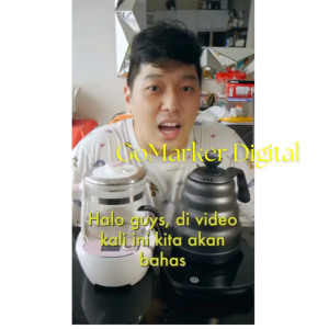 GO Ashata Teko Listrik Stainless Pemanas Air 800ml 1200W / Pemanas Kopi Portable - GY-1658