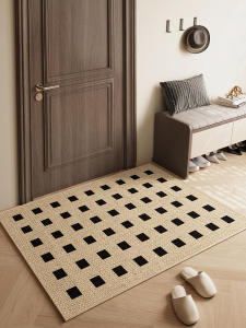 พื้นต้อนรับบ้านแบบถัก ป้องกันการลื่น ทนทานต่อการสึกหรอ ตัดได้ 2025 ใหม่ ดีไซน์เรียบง่าย ป้องกันฝุ่น ป้องกันการติดเชื้อ