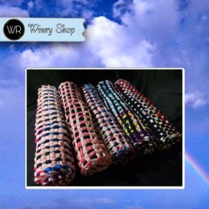 STRING DOORMAT HAND MADE | BASAHAN SIZE SMALL | ASSORTED | PRINTED | Winry Shop