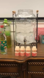 4L 5L 8L 10L Glass Cola bucket container Juice can Homemade beverage Fruit Tea Beer bucket with tap bar drink bucket