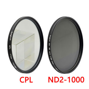 KnightX Camera Lens Circular Polarizer Filter CPL ND2-1000 for Camera Lens Filter 58mm 67mm 72mm 77mm