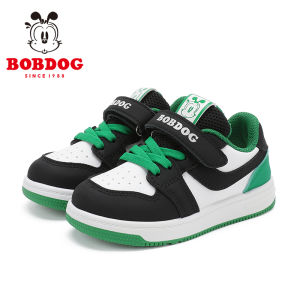 Bobdog Baby Boys Spring Autumn Walk Shoes Lightweight Synthetic Leather Magic Tape Closure Anti-Slip Comfortable Learning to Walk Shoes