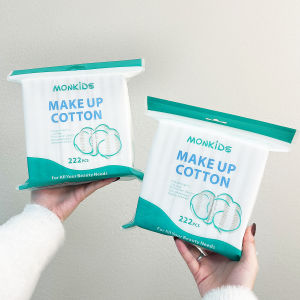 Bông Tẩy Trang Vuông Chuyên Nghiệp 222/444 Miếng Dùng Hàng Ngày Làm Sạch Da Mặt Nén Ướt Tẩy Trang - Sợi Polyester