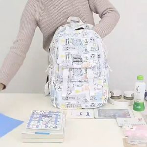 CKM - TAS RANSEL WANITA TAS SEKOLAH ANAK PEREMPUAN GRAFITY MODEL KOREAN STYLE TERBARU 2024 UKURAN LEBIH BESAR KAPASITAS LEBIH BANYAK