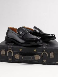 Belle | Slip-On Soft-Base Shine Leather Casual Shoes