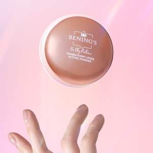Benings Translucent Loose Setting Powder Bedak Tabur Natural Finish Medium Coverage Lightweight untuk Semua Jenis Kulit BPOM