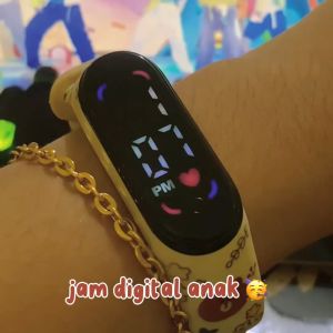 Rokeet Jam Tangan Digital LED Touch Screen Karakter Kartun Silikon