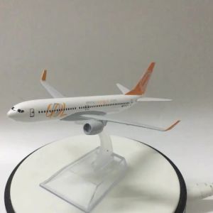 JASON TUTU 1/400 Scale Diecast Metal Brazilian Airlines GOL Boeing 737 Aircraft Model 16CM Miniature Authentic Collectible Gift