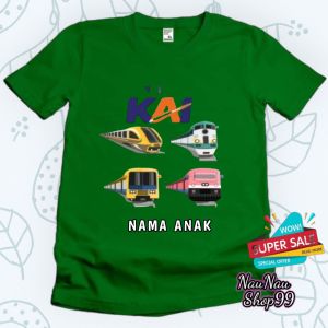 KAOS ANAK KAI KERETA API INDONESIA FREE NAMA ANAK