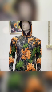 DEADWOOD CAMO เสื้อตกปลามอไซร้จักรยานแขนยาว JK Thailand กันยูวี80% แห้งเร็ว ผู้ชาย ผู้หญิง สำหรับกีฬากิจกรรมกลางแจ้ง