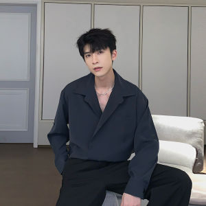 Áo Sơ Mi Nam Dài Tay Rộng Rãi Thoải Mái Mùa Xuân Thu Thiết Kế Áo Sơ Mi Nam Thời Trang Nhẹ Nhàng Phong Cách Trung Niên