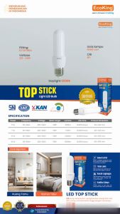 Elektrikshop Lampu led top stick super terang Ecoking
