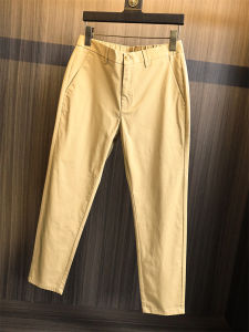 Quần Dài Nam Cotton Nguyên Chất Thoáng Khí Thoải Mái Mùa Thu Quần Dài Ống Đứng Đơn Màu Trơn Quần Dài Thường Ngày