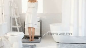 ✔SG STOCK☛ Bathroom Floor Mat Water Absorbent Carpet Cotton Non-Slip Door Mats Bedroom Floor Home Bath Rugs