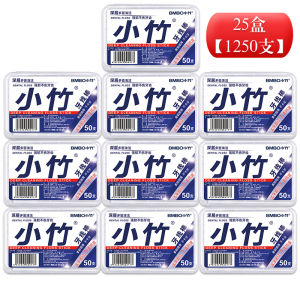 Bamboo Polymer Dental Floss Ultra-Fine Cleaning Teeth Joint Disposable Teeth Picking Toothpick Floss Portable Case 50 Pieces Family Pack