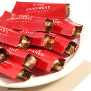 Bao Bì Giấy Gói Kẹo Nướng Thủ Công Màu Đỏ Bao Bì Kẹo Giấy Bạc Kẹo Dẻo Bò Kẹo Dẻo Sữa Bao Bì Kẹo Giấy Bạc