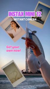 Fujifilm Instax Mini 12 Instant Film Camera Instant Camera with Lanyard for Instax mini film Instant camera mini -Instant camera films VMI Direct