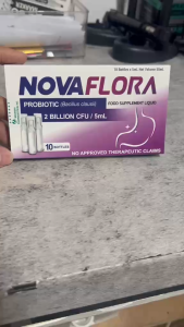 NOVAFLORA Probiotic Bacillus Clausii 2 Billion CFU/5ml 10 Bottles Gut Supplement FDA Approved BNDPHARMA