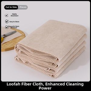 MIVOFIVO | Thick Luffa Sponge for Kitchen Use Absorbent No Oiling Non-shedding