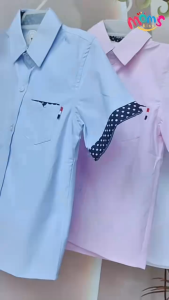 Plain Polo for Kids Boys 5-14Y Korean Style Short Sleeve Button Down Casual Formal Christmas Party Outfit Polo for Boys