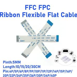 10PCS FFC/FPC Flexible Cable Connection Cable Flat 0.5MM 6/8/10/12/24/30/40P Forward Direction/Reverse Direction 10/15/20/30CM