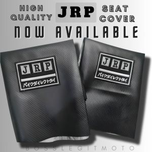 ORIGINAL JRP SEAT COVER FOR YAMAHA YTX | BLACK JRP THAI RUBBER LOGO WALA TAHI