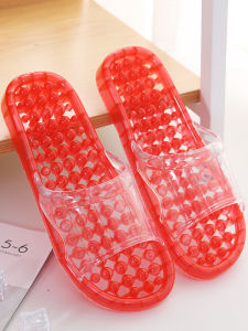 Bathroom Slippers Plastic Hollow out Drain Design Mens Summer Indoor Home Anti-Slip Shower Slippers Couples Home Slippers
