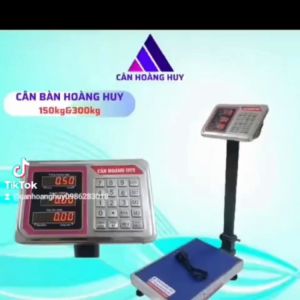 Cân Bàn Điện Tử Hoàng Huy-150kg dùng cho cân hàng hóakhung cân được làm bằng thép không gỉ