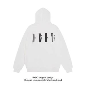 American Style Cleanfit Grey Hoodie Jacket Mens 2024 Autumn New Couple Style Loose Fit Overhead Youth Fashionable